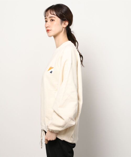 MAISON EUREKA（メゾンエウレカ）の「MAISON EUREKA / メゾンエウレカ：【レディース】ME LOGO SWEAT PULLOVER：EUREKA-183[DEA]（スウェット・レディース・ホワイト系その他・M）」の2枚目の写真