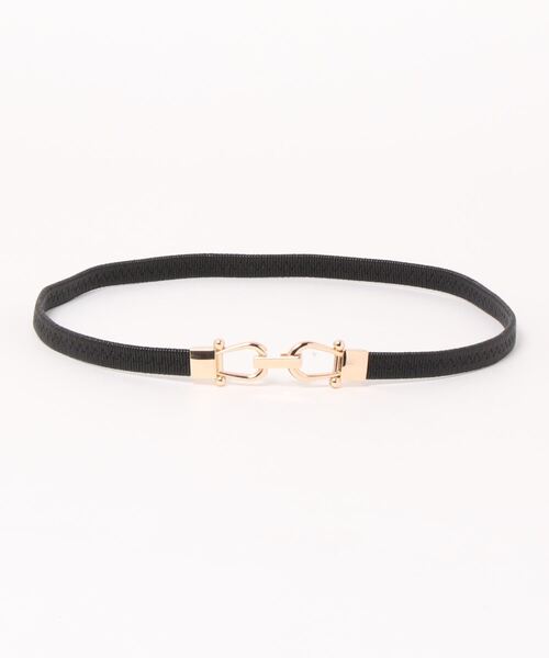 VIS（ビス）の「ホースシュービットゴムベルト（ベルト・レディース・ベージュ系その他/ブラック/ダークブラウン・FREE）」の7枚目の写真