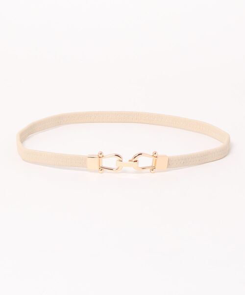 VIS（ビス）の「ホースシュービットゴムベルト（ベルト・レディース・ベージュ系その他/ブラック/ダークブラウン・FREE）」の6枚目の写真