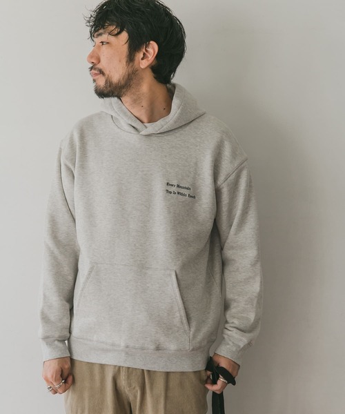 URBAN RESEARCH DOORS（アーバンリサーチドアーズ）の「裏起毛刺繍フーディー（パーカー・メンズ・ネイビー/グリーン/モカ/ホワイト系その他・40/38/42）」の10枚目の写真