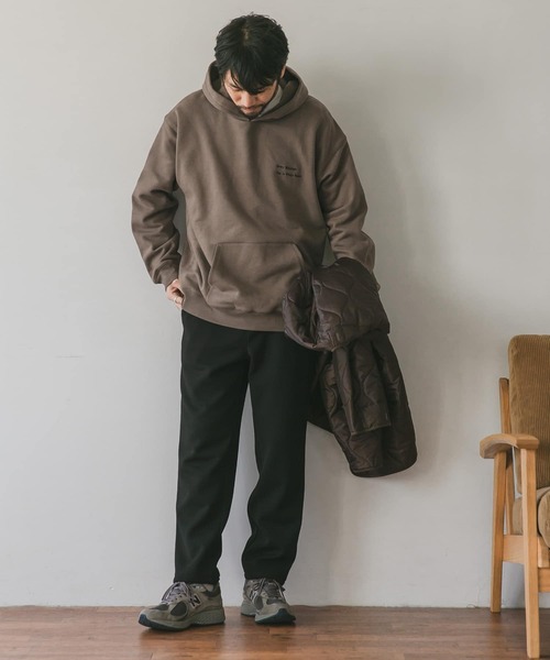 URBAN RESEARCH DOORS（アーバンリサーチドアーズ）の「裏起毛刺繍フーディー（パーカー・メンズ・ネイビー/グリーン/モカ/ホワイト系その他・40/38/42）」の21枚目の写真