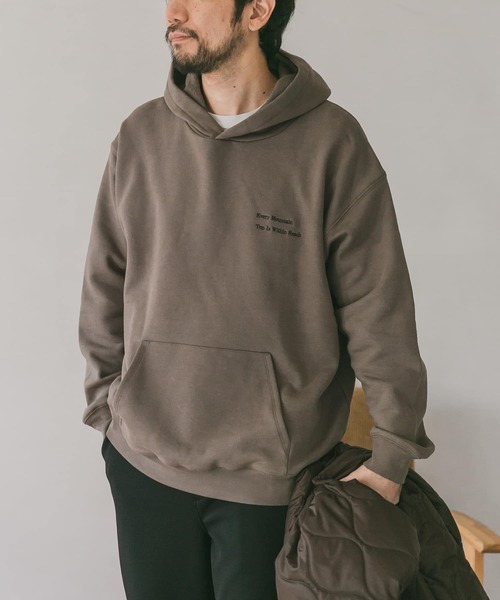 URBAN RESEARCH DOORS（アーバンリサーチドアーズ）の「裏起毛刺繍フーディー（パーカー・メンズ・ネイビー/グリーン/モカ/ホワイト系その他・40/38/42）」の11枚目の写真