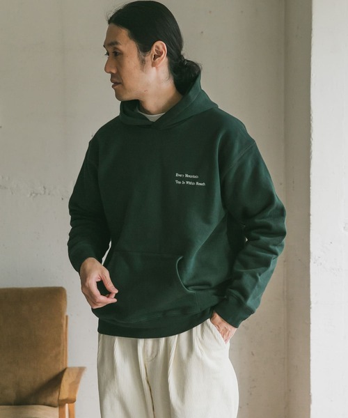 URBAN RESEARCH DOORS（アーバンリサーチドアーズ）の「裏起毛刺繍フーディー（パーカー・メンズ・ネイビー/グリーン/モカ/ホワイト系その他・40/38/42）」の12枚目の写真