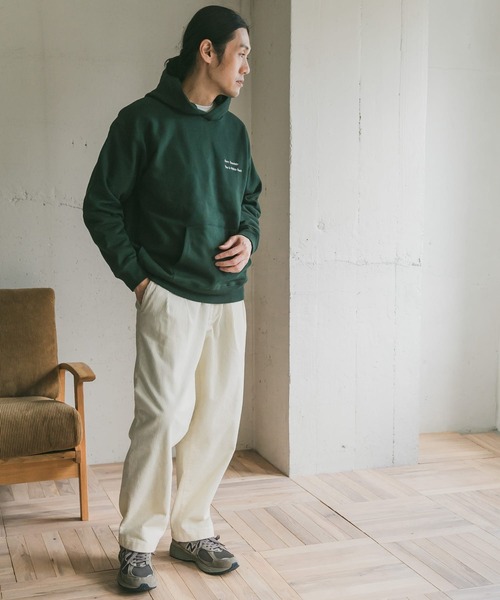 URBAN RESEARCH DOORS（アーバンリサーチドアーズ）の「裏起毛刺繍フーディー（パーカー・メンズ・ネイビー/グリーン/モカ/ホワイト系その他・40/38/42）」の17枚目の写真