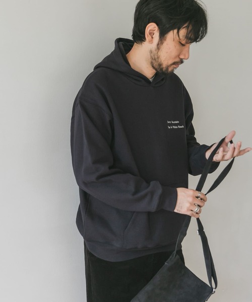 URBAN RESEARCH DOORS（アーバンリサーチドアーズ）の「裏起毛刺繍フーディー（パーカー・メンズ・ネイビー/グリーン/モカ/ホワイト系その他・40/38/42）」の22枚目の写真