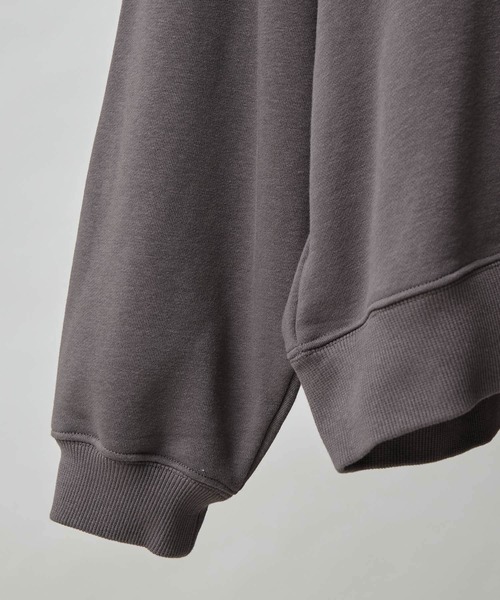 re_k by JUNRED（レクバイジュンレッド）の「【　re_k by JUNRED　】デイジーモックネックBIGバルーンスウェット（スウェット・メンズ・ホワイト/チャコールグレー/ラベンダー・L/M/S/LL）」の9枚目の写真