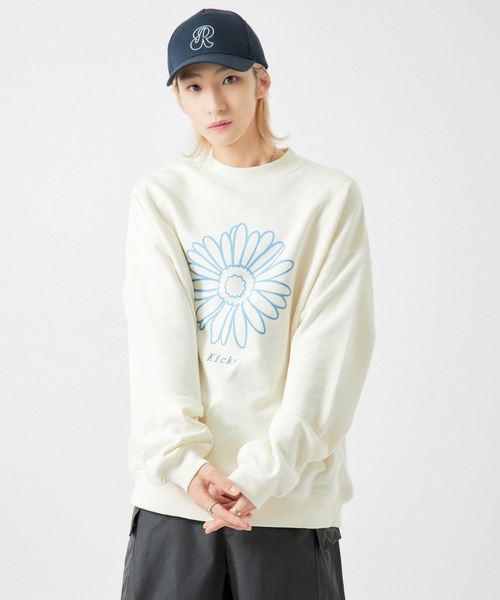 re_k by JUNRED（レクバイジュンレッド）の「【　re_k by JUNRED　】デイジーモックネックBIGバルーンスウェット（スウェット・メンズ・ホワイト/チャコールグレー/ラベンダー・L/M/S/LL）」の14枚目の写真