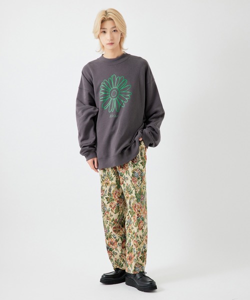 re_k by JUNRED（レクバイジュンレッド）の「【　re_k by JUNRED　】デイジーモックネックBIGバルーンスウェット（スウェット・メンズ・ホワイト/チャコールグレー/ラベンダー・L/M/S/LL）」の21枚目の写真