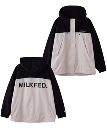 MILKFED. | BACK LOGO BICOLOR MOUNTAIN PARKA(ブルゾン)