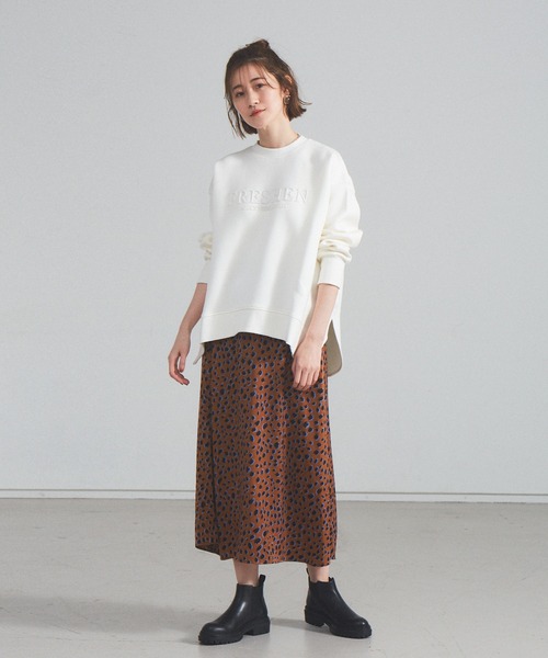 Abahouse Devinette（ドゥヴィネット）の「【Mylanka】 エンボスロゴスウェット（Tシャツ/カットソー・レディース・ブラック/ホワイト・フリー）」の6枚目の写真