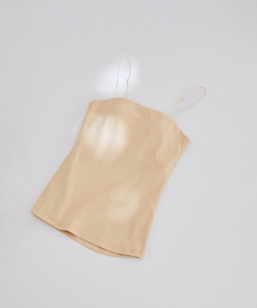 ADAM ET ROPE'（アダムエロペ）の「ベアトップキャミ（キャミソール・レディース・ホワイト/ライトグレー/ブラック/ベージュ・FREE）」の4枚目の写真