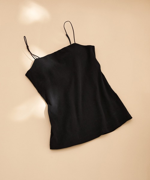 ADAM ET ROPE'（アダムエロペ）の「ベアトップキャミ（キャミソール・レディース・ホワイト/ライトグレー/ブラック/ベージュ・FREE）」の3枚目の写真