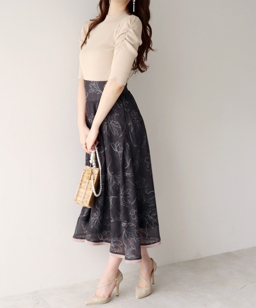 セール ラインフラワーフレアスカート スカート Royal Party ロイヤルパーティー のファッション通販 Zozotown