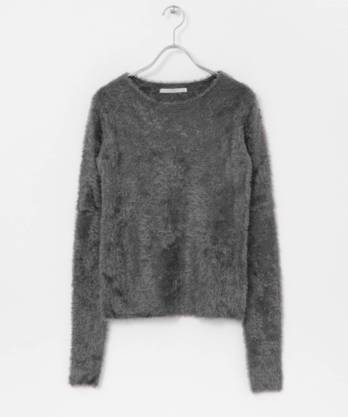 KBF（ケイビーエフ）の「フェザーヤーンセパレートニット（ニット/セーター・レディース・イエロー/ピンク/グレー・ONE）」の19枚目の写真