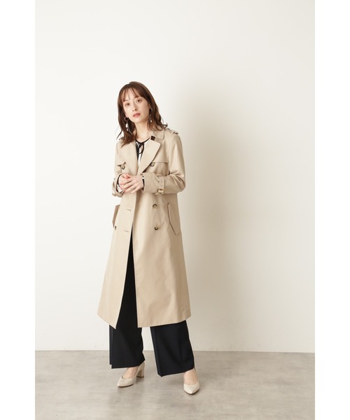 JILL STUART（ジルスチュアート）の「◆アウラトレンチコート　ロング（トレンチコート・レディース・ベージュ・SMALL/MEDIUM）」の4枚目の写真