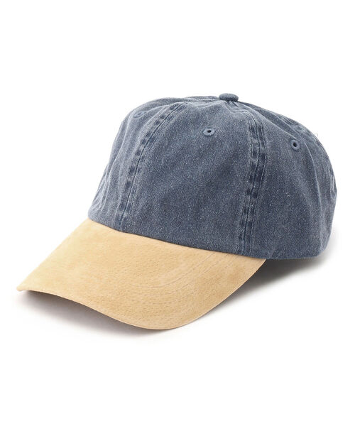 BEAVER（ビーバー）の「MEGA CAP/メガキャップ　Washed Pigment Dyed Twill Cap W/Suede Bill　キャップ（キャップ・メンズ・ブラック/ネイビー/タン・FREE）」の3枚目の写真
