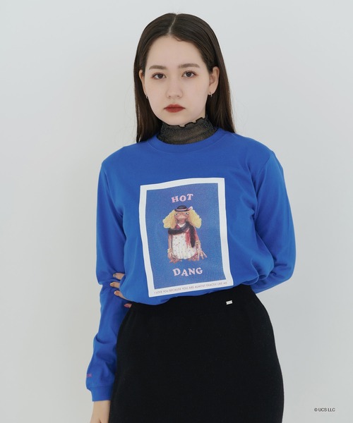 人気満点 TINA：JOJUN（ティーナジョジュン）の「「E.T.」 プリントロンT トップス