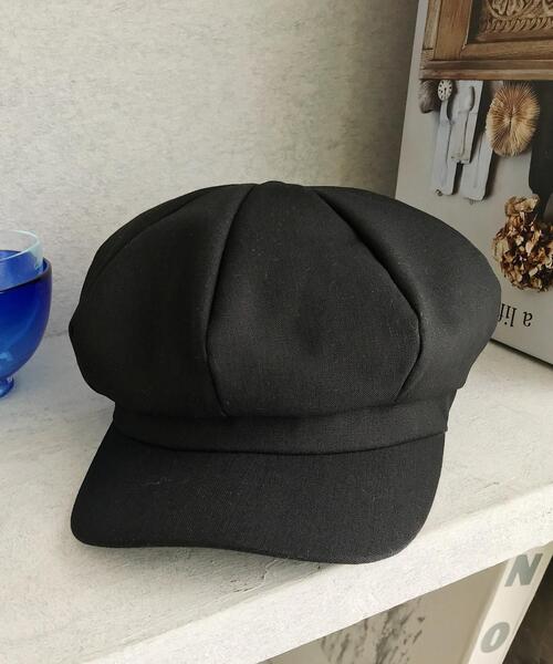 INGNI（イング）の「麻入りキャスケット（ハット・レディース・ブラック/ベージュ・ONE SIZE）」の3枚目の写真