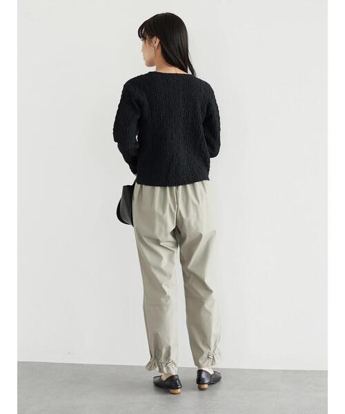 Green　Parks（グリーンパークス）の「裾ドロストデザインパンツ（その他パンツ・レディース・チャコールグレー/ブラウン/グレイッシュベージュ・FREE）」の9枚目の写真