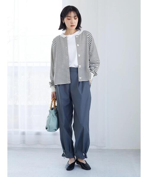 Green　Parks（グリーンパークス）の「裾ドロストデザインパンツ（その他パンツ・レディース・チャコールグレー/ブラウン/グレイッシュベージュ・FREE）」の15枚目の写真