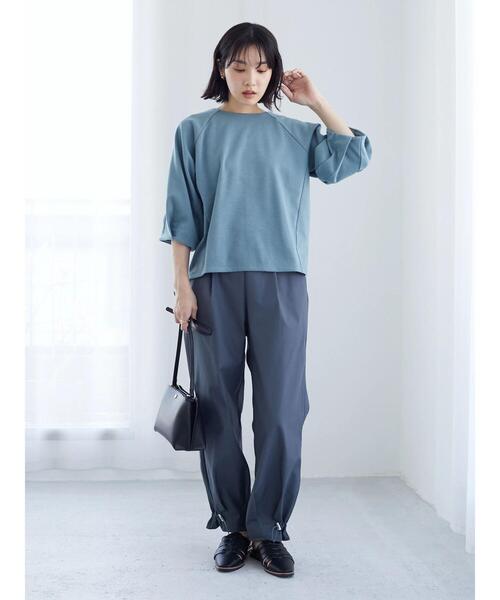 Green　Parks（グリーンパークス）の「裾ドロストデザインパンツ（その他パンツ・レディース・チャコールグレー/ブラウン/グレイッシュベージュ・FREE）」の18枚目の写真