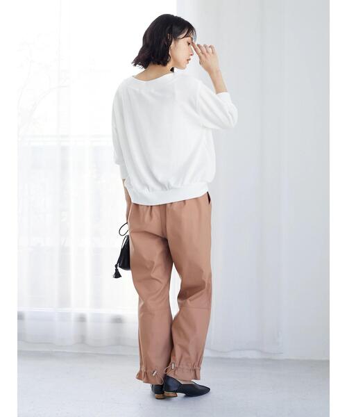 Green　Parks（グリーンパークス）の「裾ドロストデザインパンツ（その他パンツ・レディース・チャコールグレー/ブラウン/グレイッシュベージュ・FREE）」の22枚目の写真