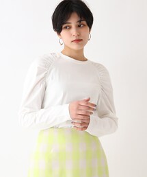 OPAQUE.CLIP | 【C】ギャザーラグランスリーブカットソー(Tシャツ/カットソー)