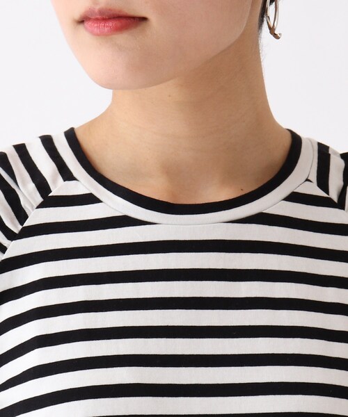 OPAQUE.CLIP（オペークドットクリップ）の「◆【C】ギャザーラグランスリーブカットソー（Tシャツ/カットソー・レディース・ブラック系2/ホワイト系/グリーン系その他4・36/40/38/34）」の7枚目の写真