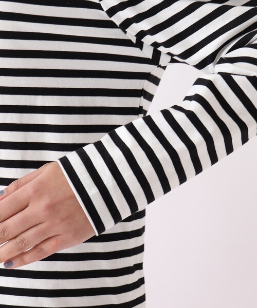 OPAQUE.CLIP（オペークドットクリップ）の「◆【C】ギャザーラグランスリーブカットソー（Tシャツ/カットソー・レディース・ブラック系2/ホワイト系/グリーン系その他4・36/40/38/34）」の8枚目の写真