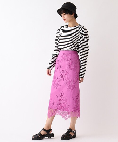 OPAQUE.CLIP（オペークドットクリップ）の「◆【C】ギャザーラグランスリーブカットソー（Tシャツ/カットソー・レディース・ブラック系2/ホワイト系/グリーン系その他4・36/40/38/34）」の16枚目の写真