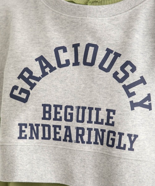 RETRO GIRL（レトロガール）の「ロゴ裏毛ショートベスト（ベスト・レディース・ブルー/グリーン/ライトグレー・FREE）」の12枚目の写真