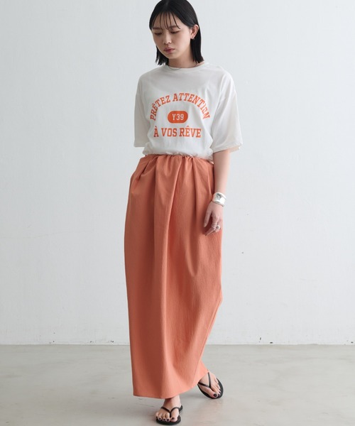 Aunt Marie's（アントマリーズ）の「カレッジロゴT (アソート)（Tシャツ/カットソー・レディース・ホワイト/チャコールグレー/ネイビー/ピンク/ホワイト系その他・FREE）」の22枚目の写真