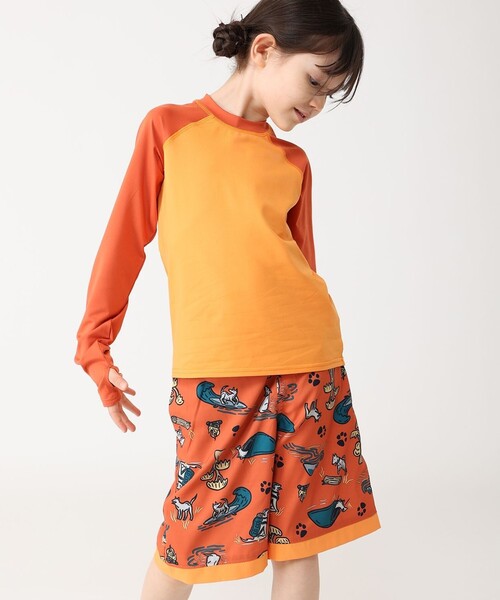 Columbia(コロンビア)の「Columbia/ キッズアイテム/ サンディショアロングスリーブサンガード /コロンビア(Tシャツ/カットソー・キッズ・ブルー系その他/ブルー/グリーン/ネイビー/ブルー系その他3/オレンジ/パープル・L/XXS/M/XS/S)」の1枚目の写真