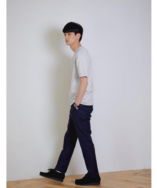 green label relaxing（グリーンレーベルリラクシング）の「オーガニッククリア クルーネック 半袖 カットソー OVLG（Tシャツ/カットソー・メンズ・ホワイト/ライトグレー/ダークグリーン/ネイビー・S/M/L/XL/XXL）」の19枚目の写真