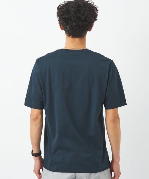 green label relaxing（グリーンレーベルリラクシング）の「オーガニッククリア クルーネック 半袖 カットソー OVLG（Tシャツ/カットソー・メンズ・ホワイト/ライトグレー/ダークグリーン/ネイビー・S/M/L/XL/XXL）」の7枚目の写真