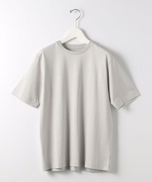 green label relaxing（グリーンレーベルリラクシング）の「オーガニッククリア クルーネック 半袖 カットソー OVLG（Tシャツ/カットソー・メンズ・ホワイト/ライトグレー/ダークグリーン/ネイビー・S/M/L/XL/XXL）」の22枚目の写真