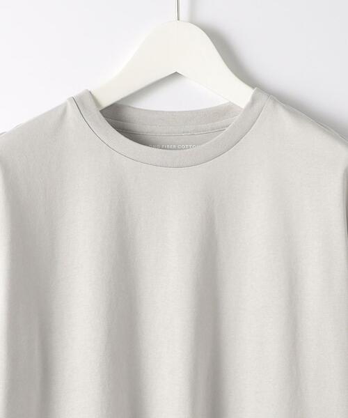 green label relaxing（グリーンレーベルリラクシング）の「オーガニッククリア クルーネック 半袖 カットソー OVLG（Tシャツ/カットソー・メンズ・ホワイト/ライトグレー/ダークグリーン/ネイビー・S/M/L/XL/XXL）」の20枚目の写真