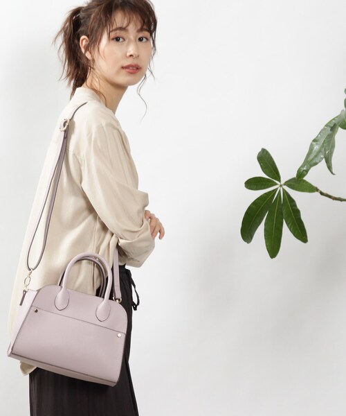 DRESKIP（ドレスキップ）の「◆フロントポケットミニショルダー（ショルダーバッグ・レディース・ブラック/ライトパープル/アイボリー・00）」の8枚目の写真