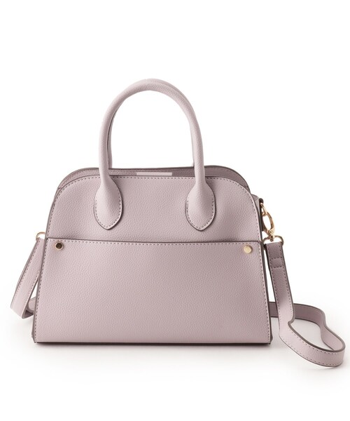 DRESKIP（ドレスキップ）の「◆フロントポケットミニショルダー（ショルダーバッグ・レディース・ブラック/ライトパープル/アイボリー・00）」の6枚目の写真