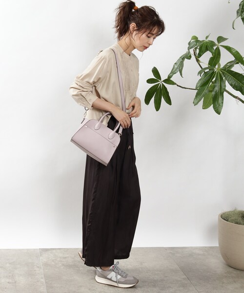 DRESKIP（ドレスキップ）の「◆フロントポケットミニショルダー（ショルダーバッグ・レディース・ブラック/ライトパープル/アイボリー・00）」の9枚目の写真