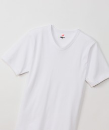 【Hanes/ヘインズ】メンズ ビーフィー リブVネックTシャツ