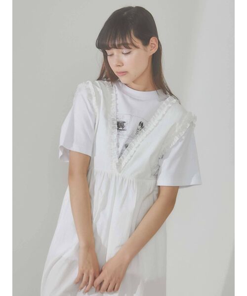 merry jenny（メリージェニー）の「フリルコットンワンピース（ワンピース・レディース・オフホワイト/ブラック/ブルー・FREE）」の17枚目の写真