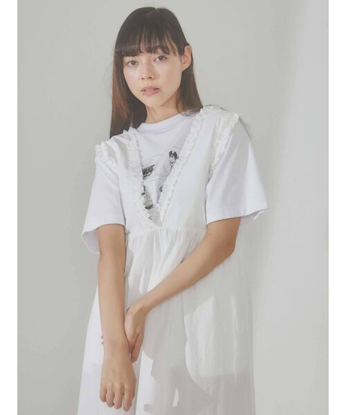 merry jenny（メリージェニー）の「フリルコットンワンピース（ワンピース・レディース・オフホワイト/ブラック/ブルー・FREE）」の20枚目の写真