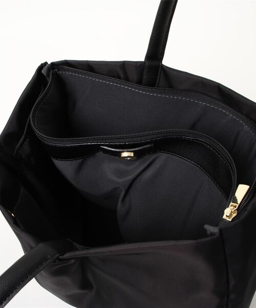 KMC DETAILS（ケーエムシーディテイルズ）の「Legato Largo レガートラルゴ  / 肩楽(かたらく)PC収納 ナイロン トートバッグ / LH-L0001（トートバッグ・レディース・ベージュ/ブラック/グレー/ネイビー/ピンク/ライトブラウン・ONESIZE）」の8枚目の写真