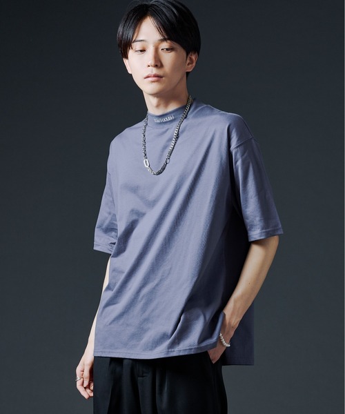 Ellno Loset(エルノロゼット)の「モックネックシシュウTシャツ(Tシャツ/カットソー・メンズ・ブラック/オフホワイト/ダークブルー・MEDIUM/LARGE)」の20枚目の写真