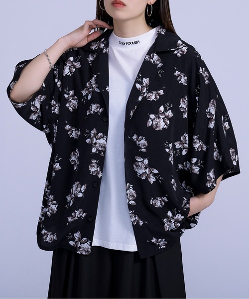 Ellno Loset(エルノロゼット)の「モックネックシシュウTシャツ(Tシャツ/カットソー・メンズ・ブラック/オフホワイト/ダークブルー・MEDIUM/LARGE)」の22枚目の写真