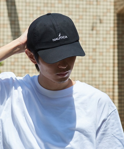 NAUTICA（ノーティカ）の「【NAUTICA】ノーティカ6パネルロゴCAP ローキャップ NT040（キャップ・メンズ・ホワイト/ブラック/ベージュ/ネイビー・FREE）」の2枚目の写真