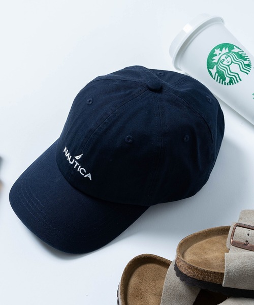 NAUTICA（ノーティカ）の「【NAUTICA】ノーティカ6パネルロゴCAP ローキャップ NT040（キャップ・メンズ・ホワイト/ブラック/ベージュ/ネイビー・FREE）」の6枚目の写真