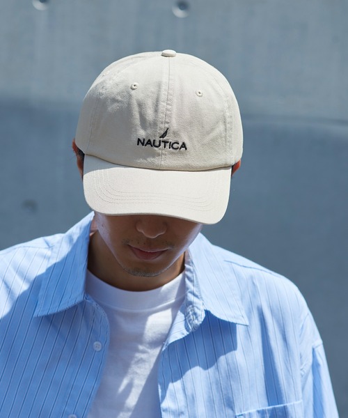 NAUTICA（ノーティカ）の「【NAUTICA】ノーティカ6パネルロゴCAP ローキャップ NT040（キャップ・メンズ・ホワイト/ブラック/ベージュ/ネイビー・FREE）」の9枚目の写真