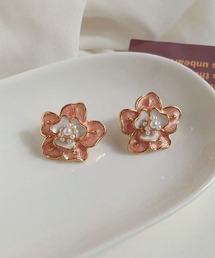 YU-KA : フラワーモチーフピアス